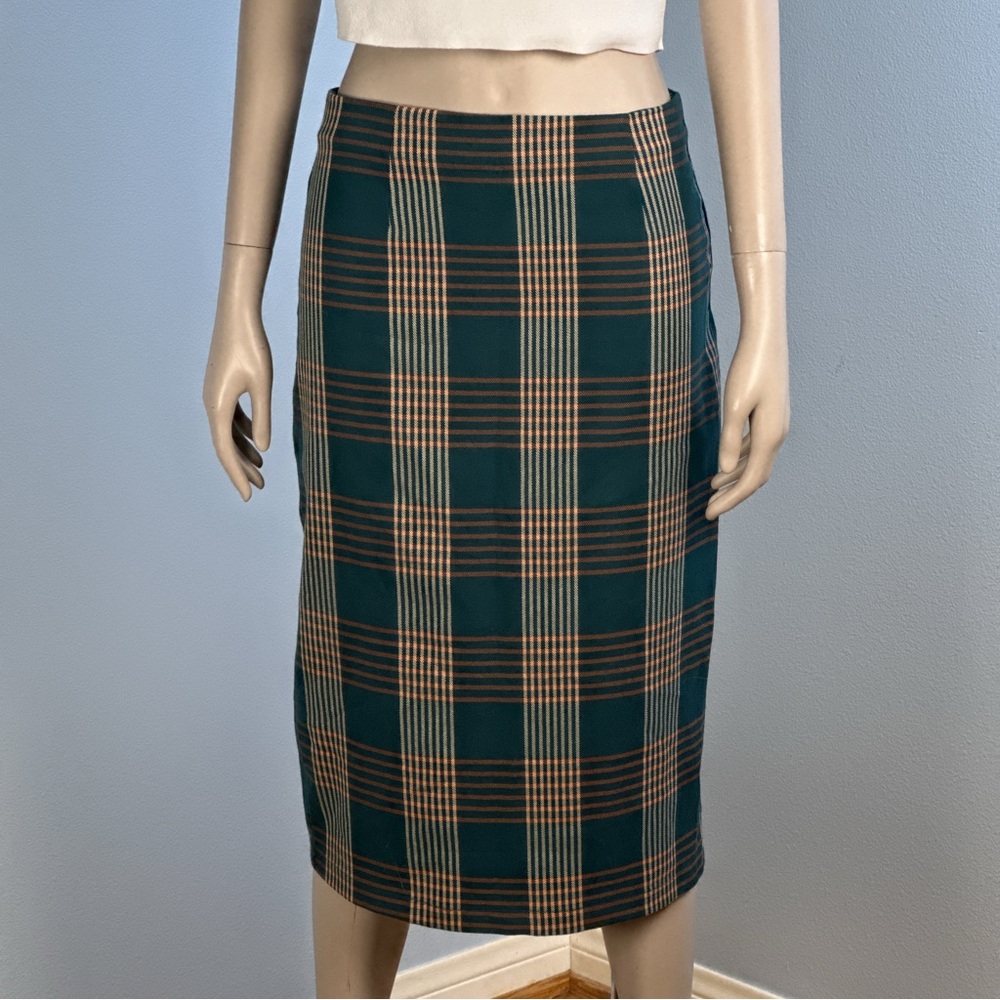 Forever 21 plaid midi pencil skirt Medium